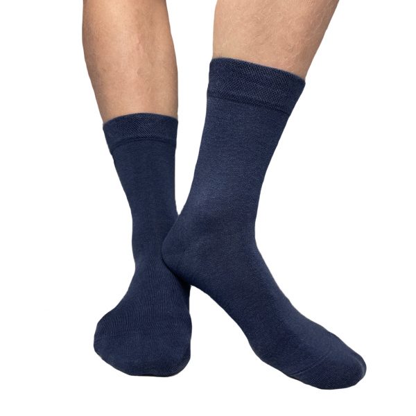 Blue bamboo sock from Tag Socks