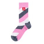 Sock in grey and pink from Tag Socks